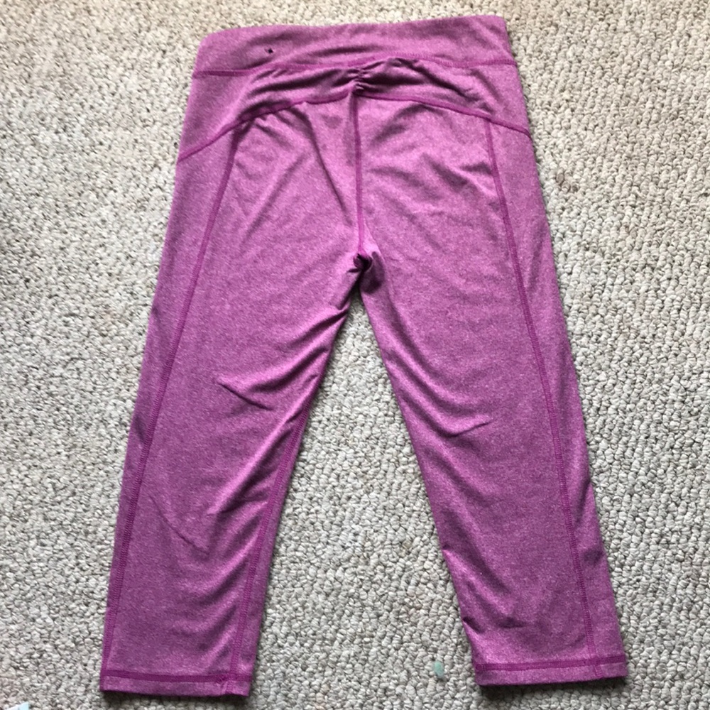 Pink crop leggings